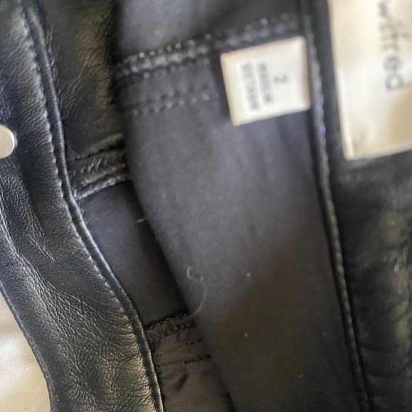 Wilfred Aritzia 2 Melina Black Vegan Leather Pants - Picture 10 of 13